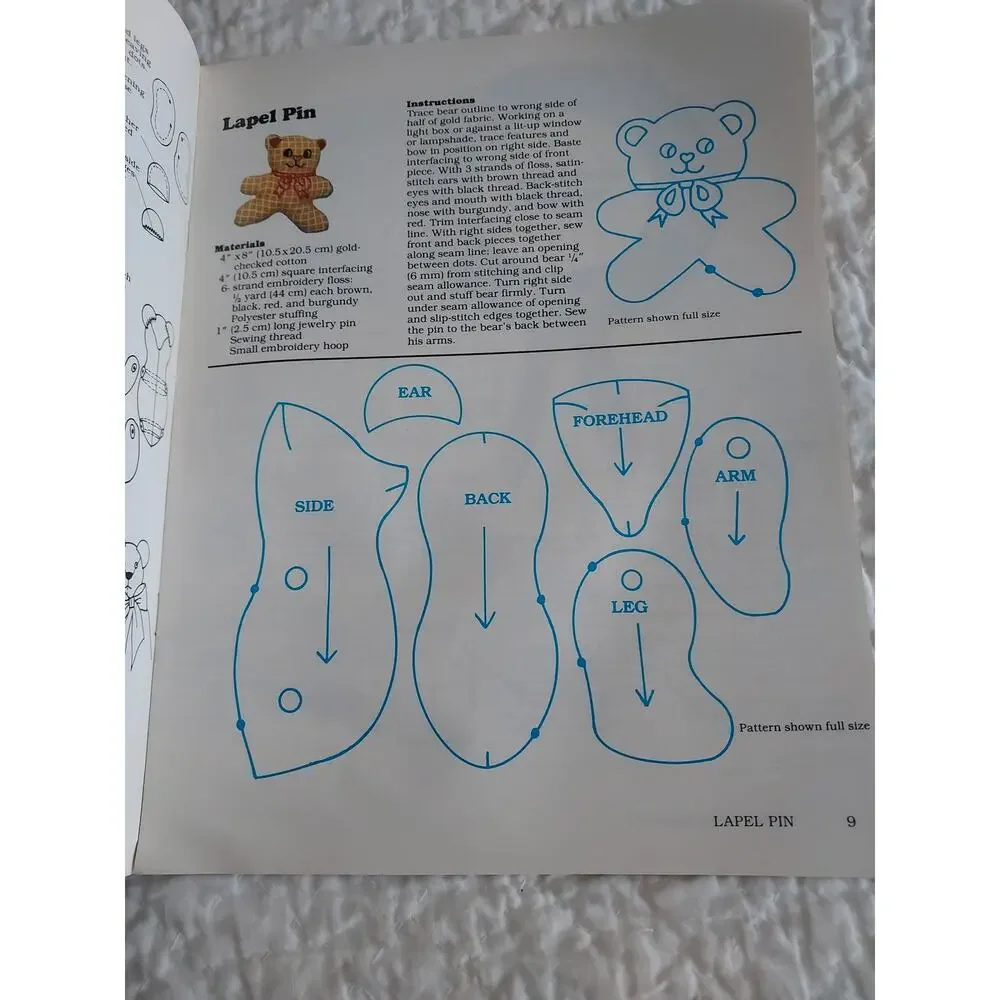 Vintage teddy bear patterns 2 books LOT Bears of Different Cut AND Bears Bazaar